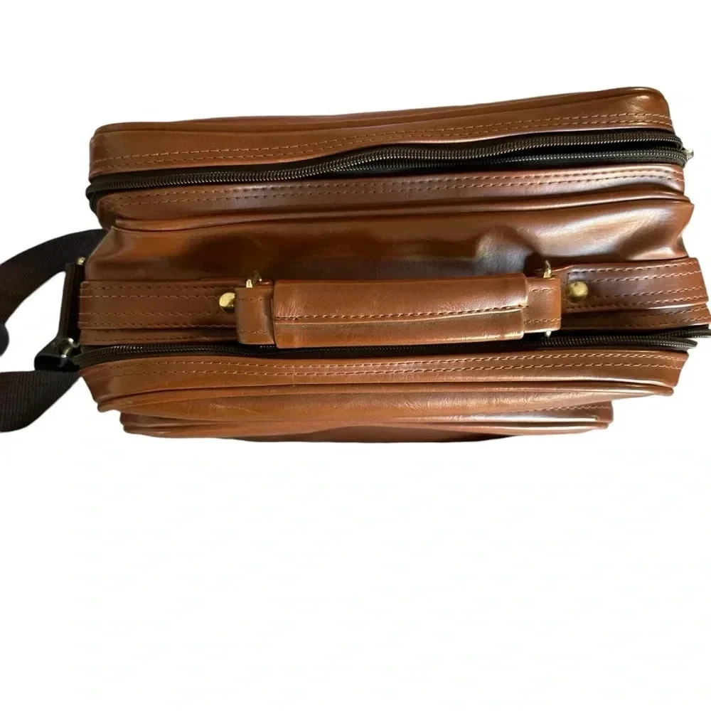 Vintage Coast Tan Brown Leather Camera Case 9